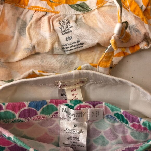 Baby Girls 6m 3 Piece Clothing Lot Pants Top - Picture 3 of 3